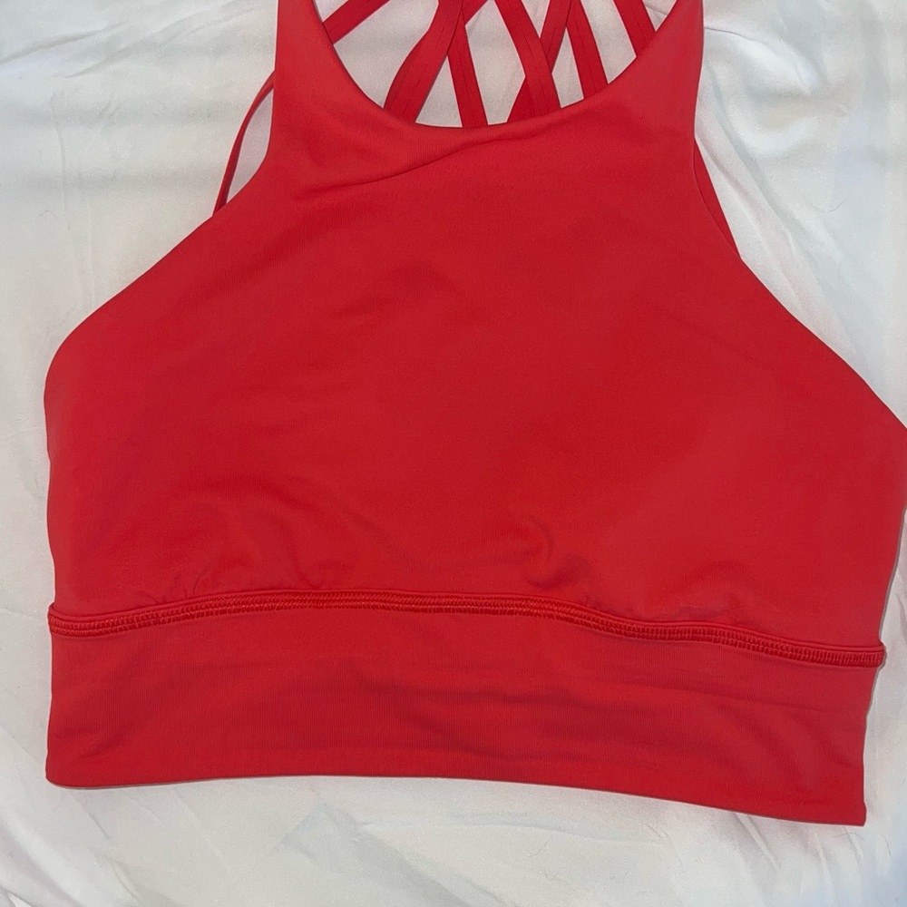 Lululemon Athletica Red Strappy Tank Top